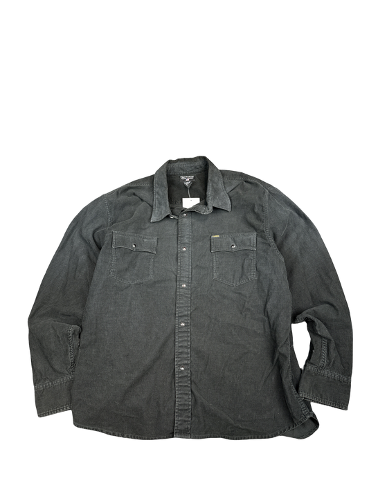 1990s Polo Jeans Co. Ralph Lauren Corduroy Button-Up Shirt (XL)