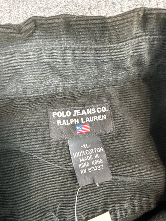 1990s Polo Jeans Co. Ralph Lauren Corduroy Button-Up Shirt (XL)