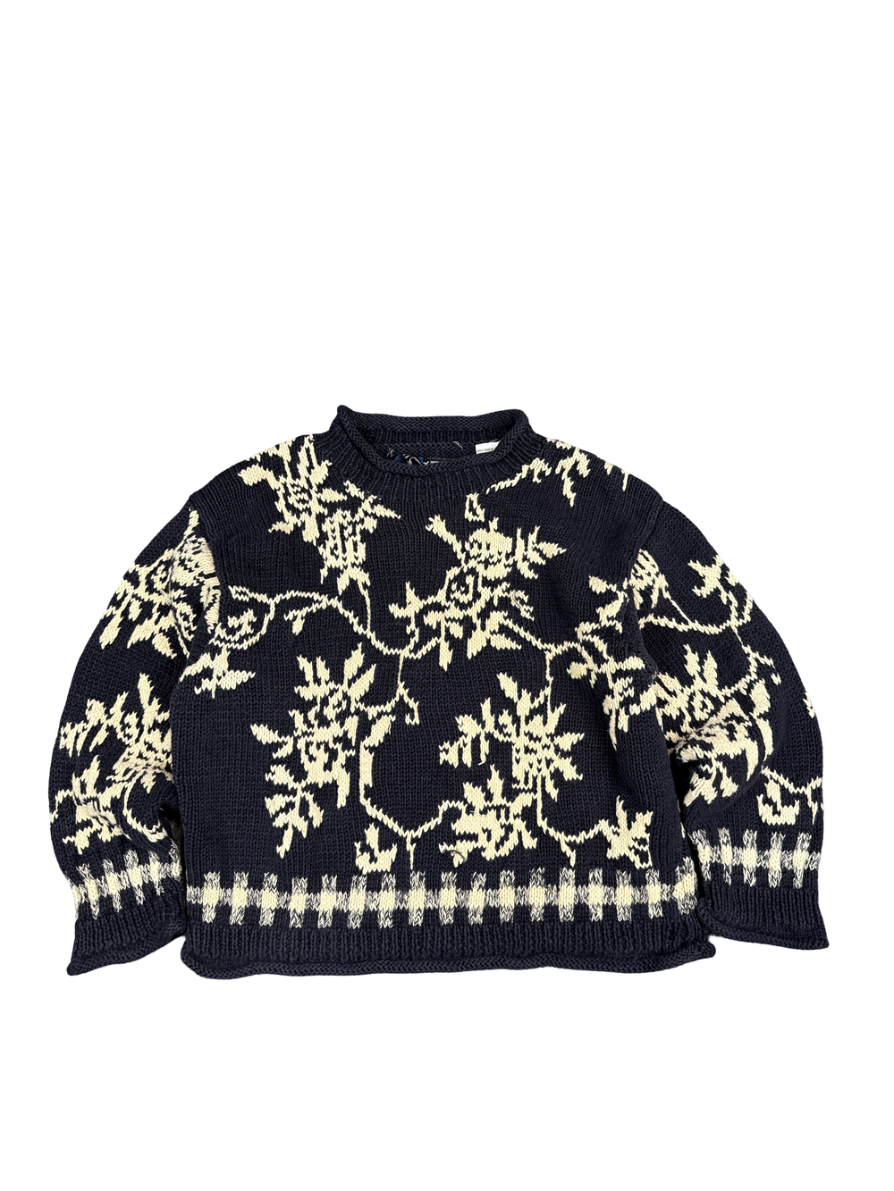 Floral Knit Sweater (L)