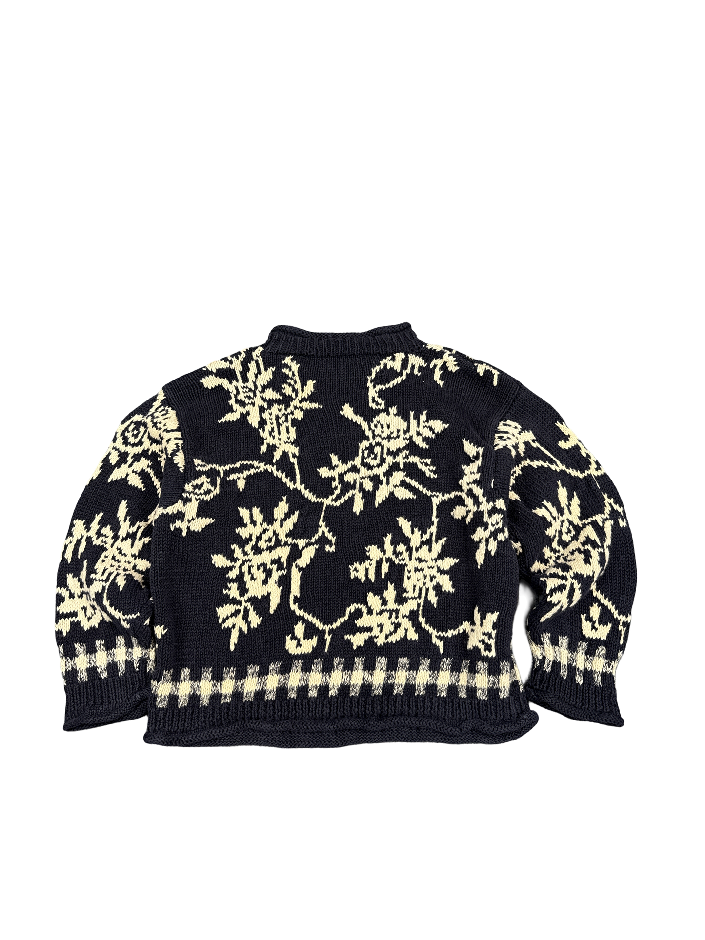 Floral Knit Sweater (L)