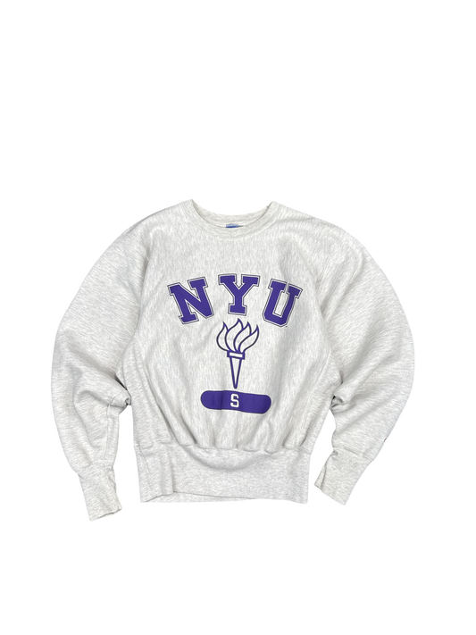 Champion Reverse Weave NYU Graphic Sweatshirt (S)