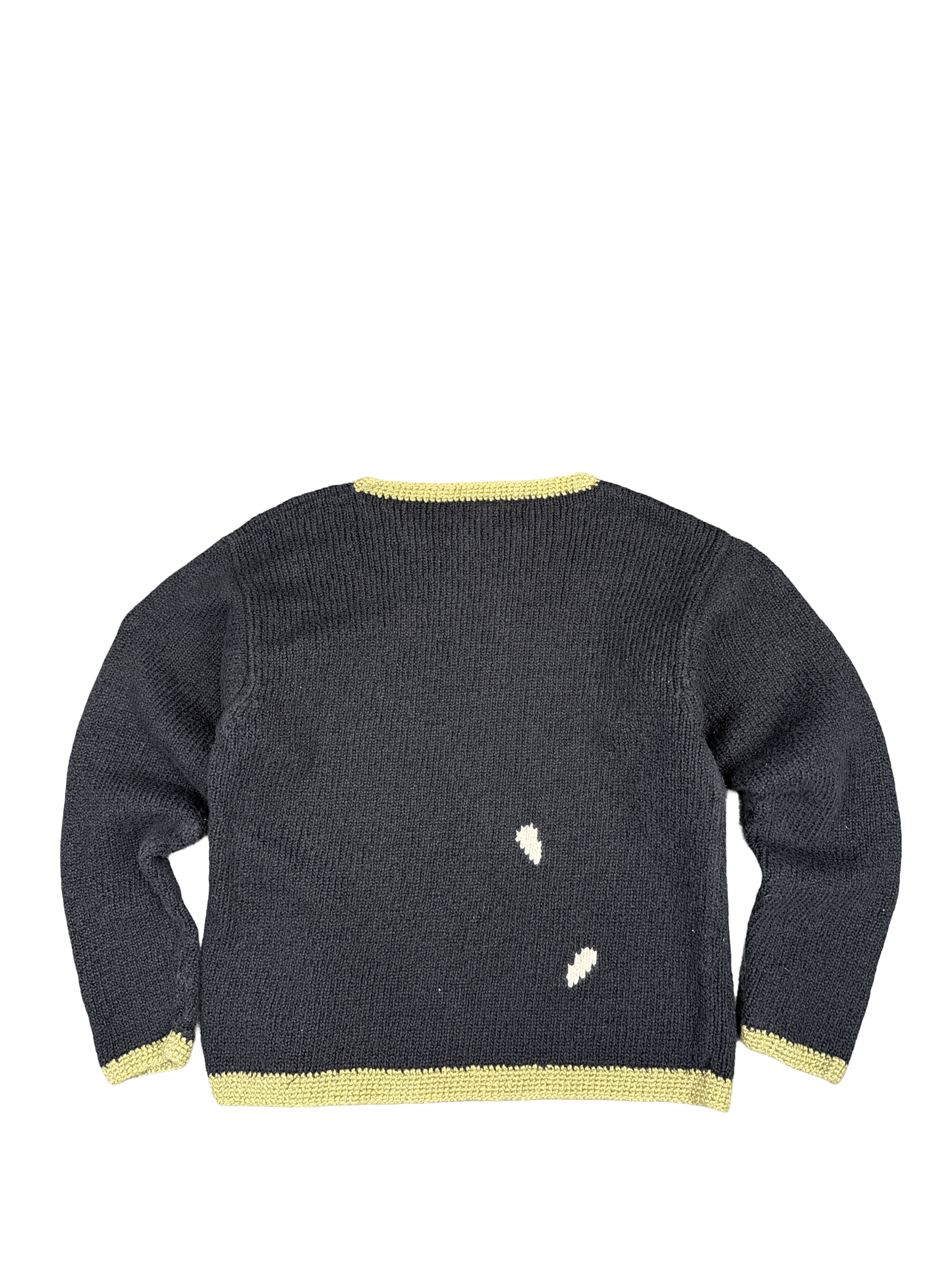 Nomadic Traders Handknit Daisy Flower Sweater (M)