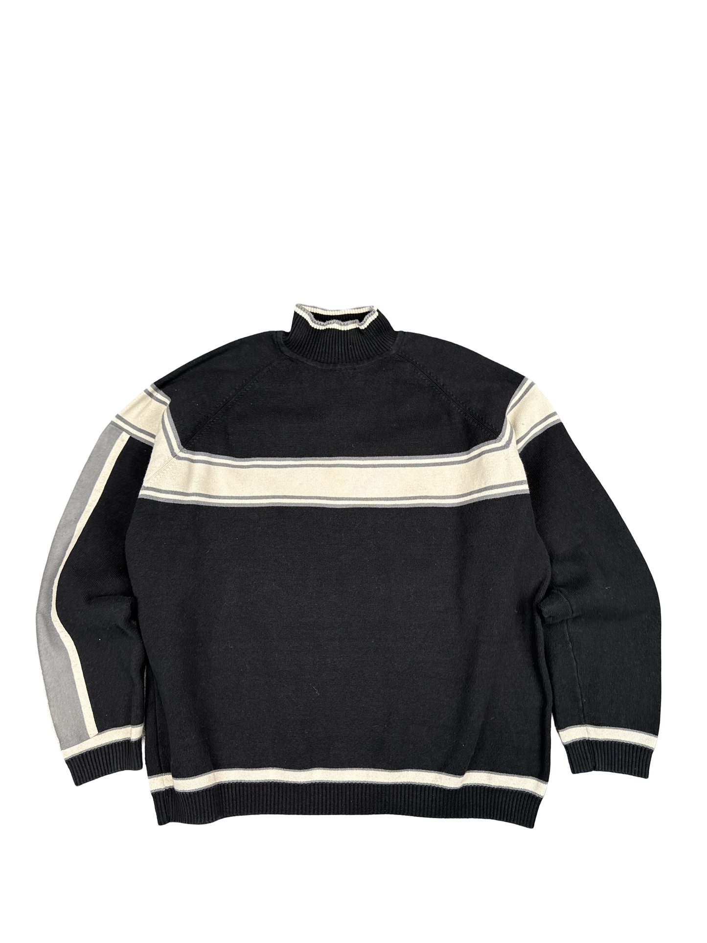 GAP Striped Mock Neck Pullover Sweater (L)