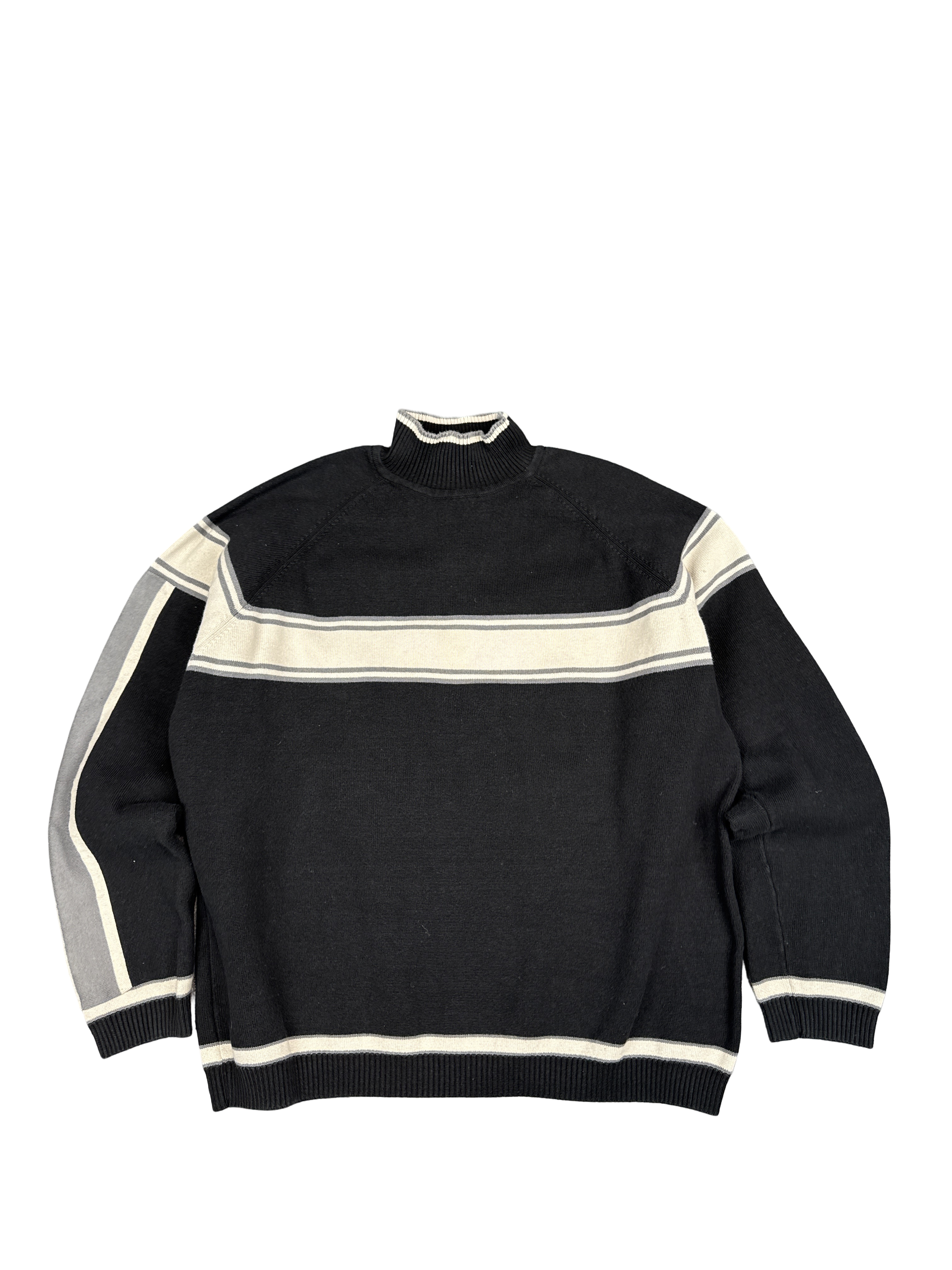 GAP Striped Mock Neck Pullover Sweater (L)