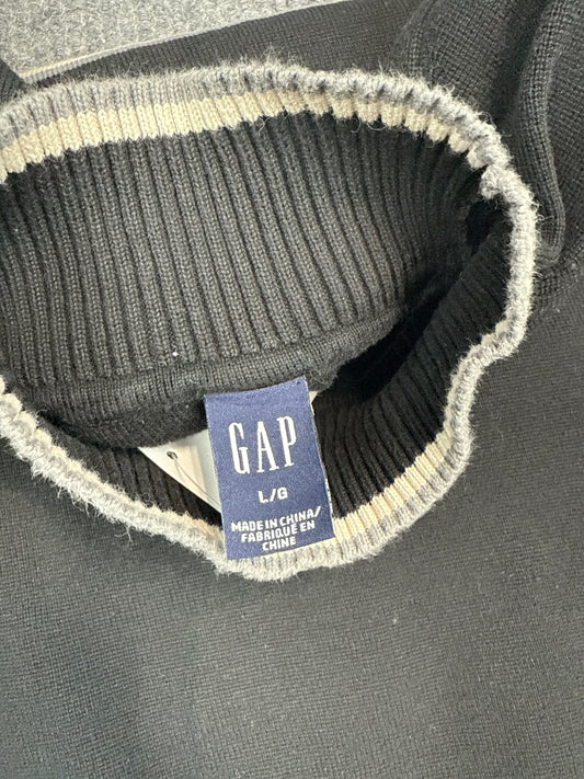 GAP Striped Mock Neck Pullover Sweater (L)
