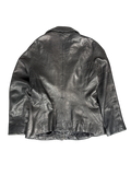 Luis Alvear Black Leather Zip Jacket (S)