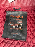 Brave Soul Black Faux Leather Moto Jacket (L)