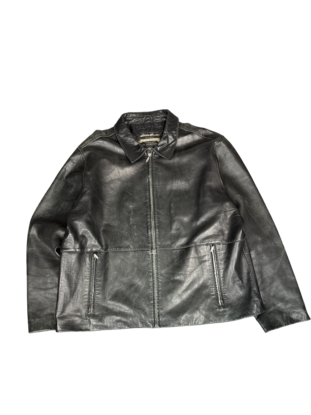 Eddie Bauer Genuine Leather Zip Jacket (XL)