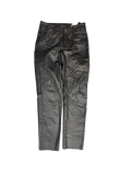 Alpha Cycle Gear Black Leather Motorcycle Pants (30)