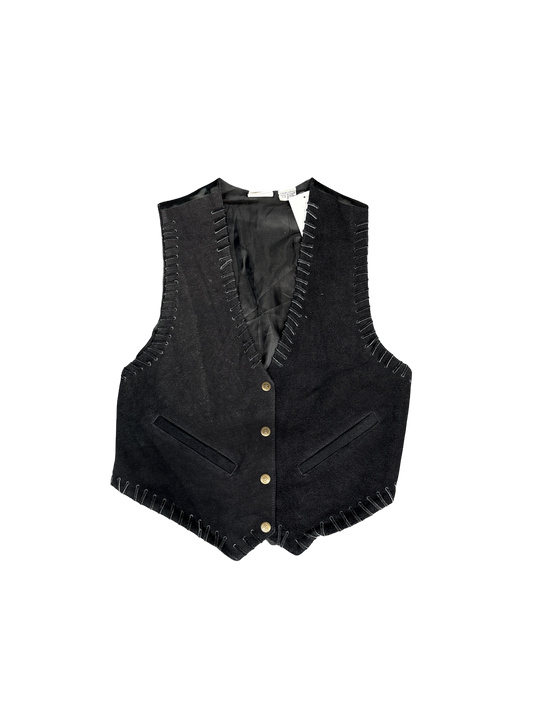1990s County Seat Nuovo Genuine Leather Vest (S)