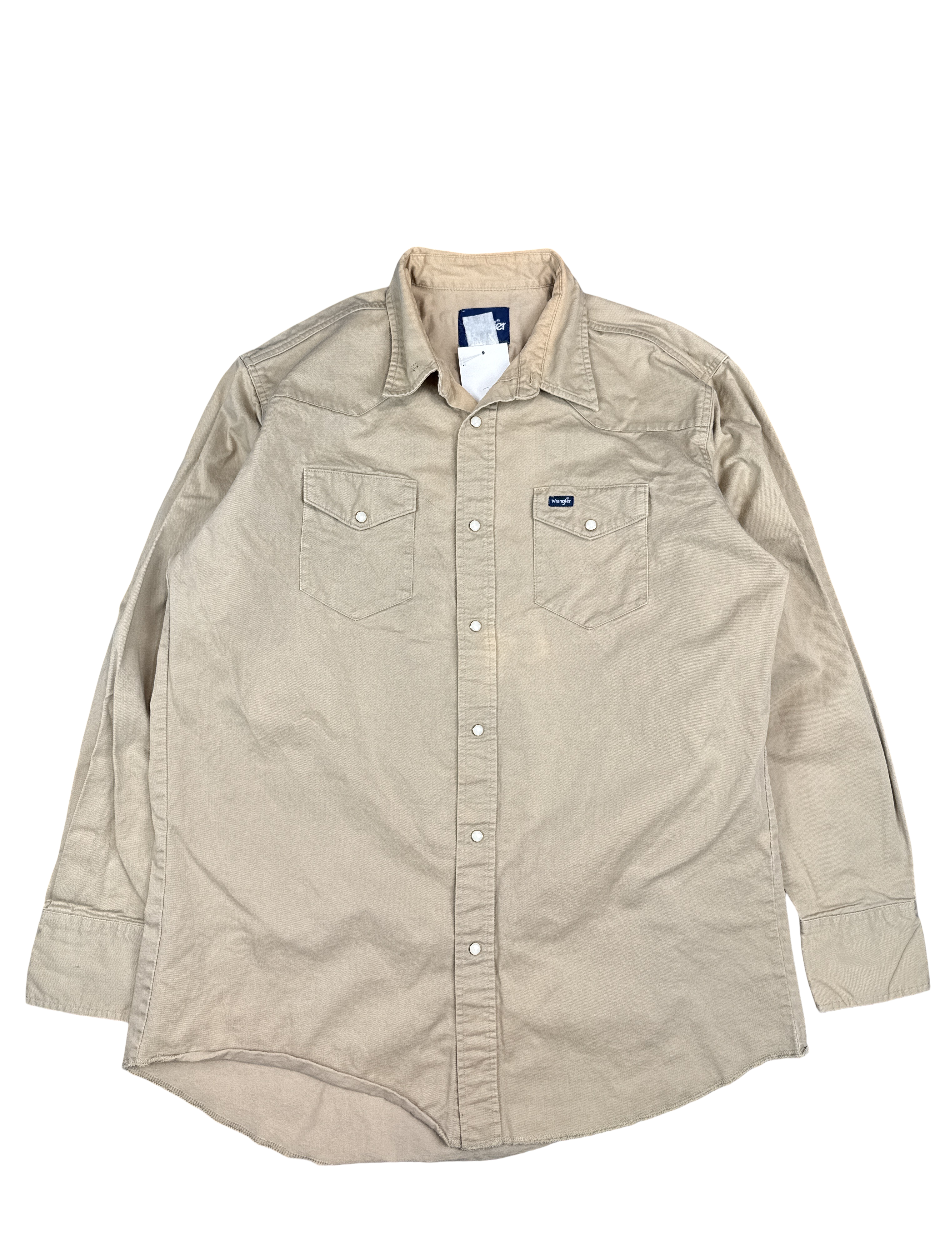 Wrangler Western Snap Button-Up Shirt (XL)
