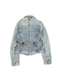 Y2K Rampage Denim Belted Jacket (S)