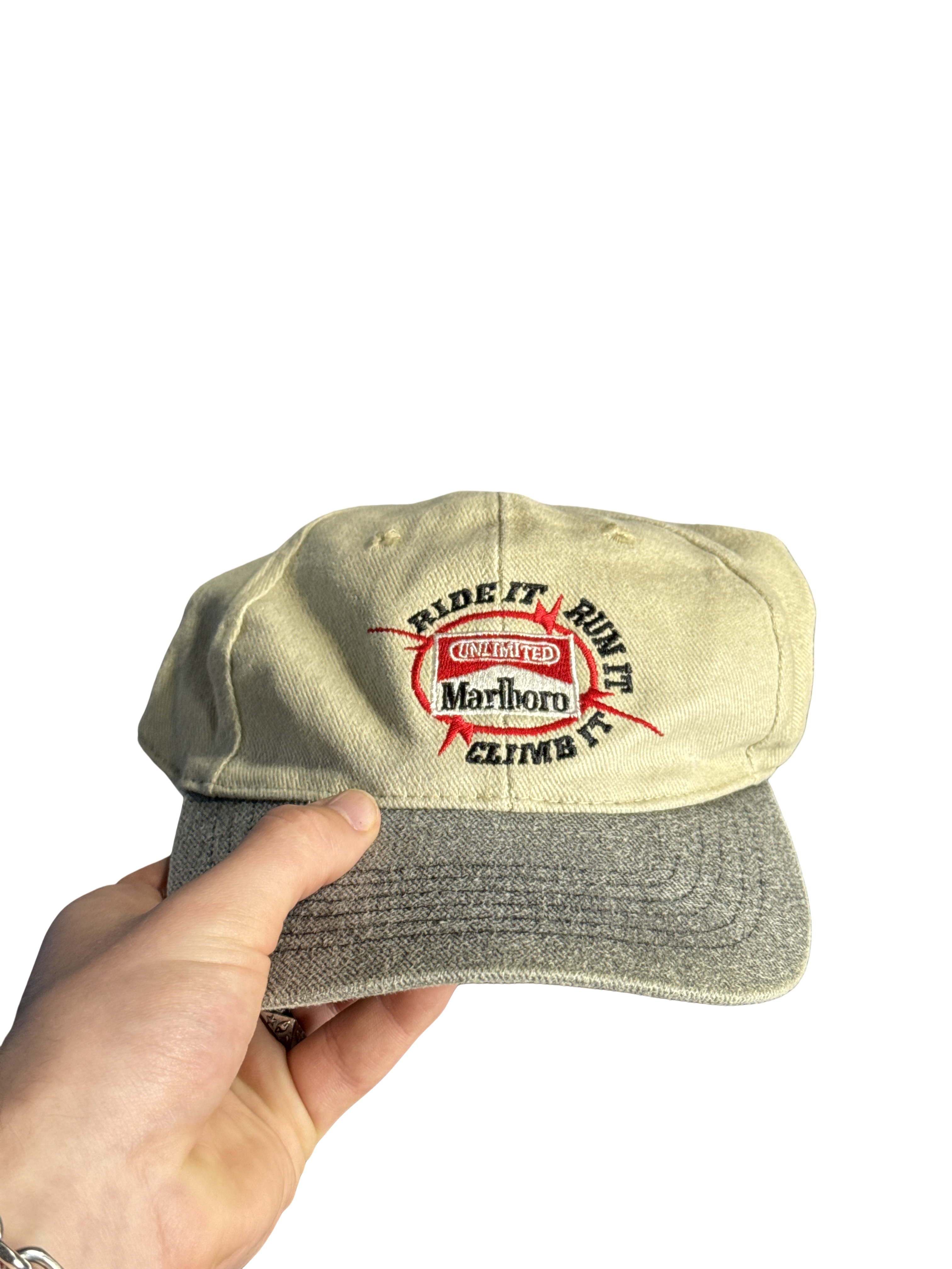 1990s Marlboro Unlimited Ride It Run It Climb It Cap (One Size)