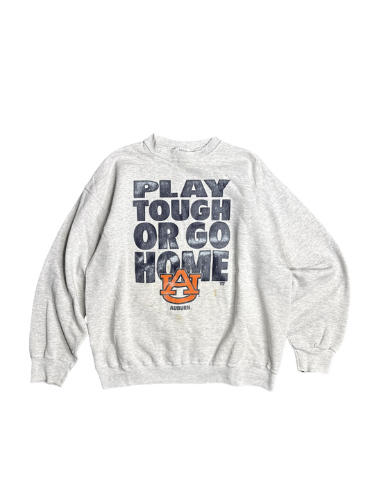 1990s Auburn 'Play Tough or Go Home' Sweatshirt (L)