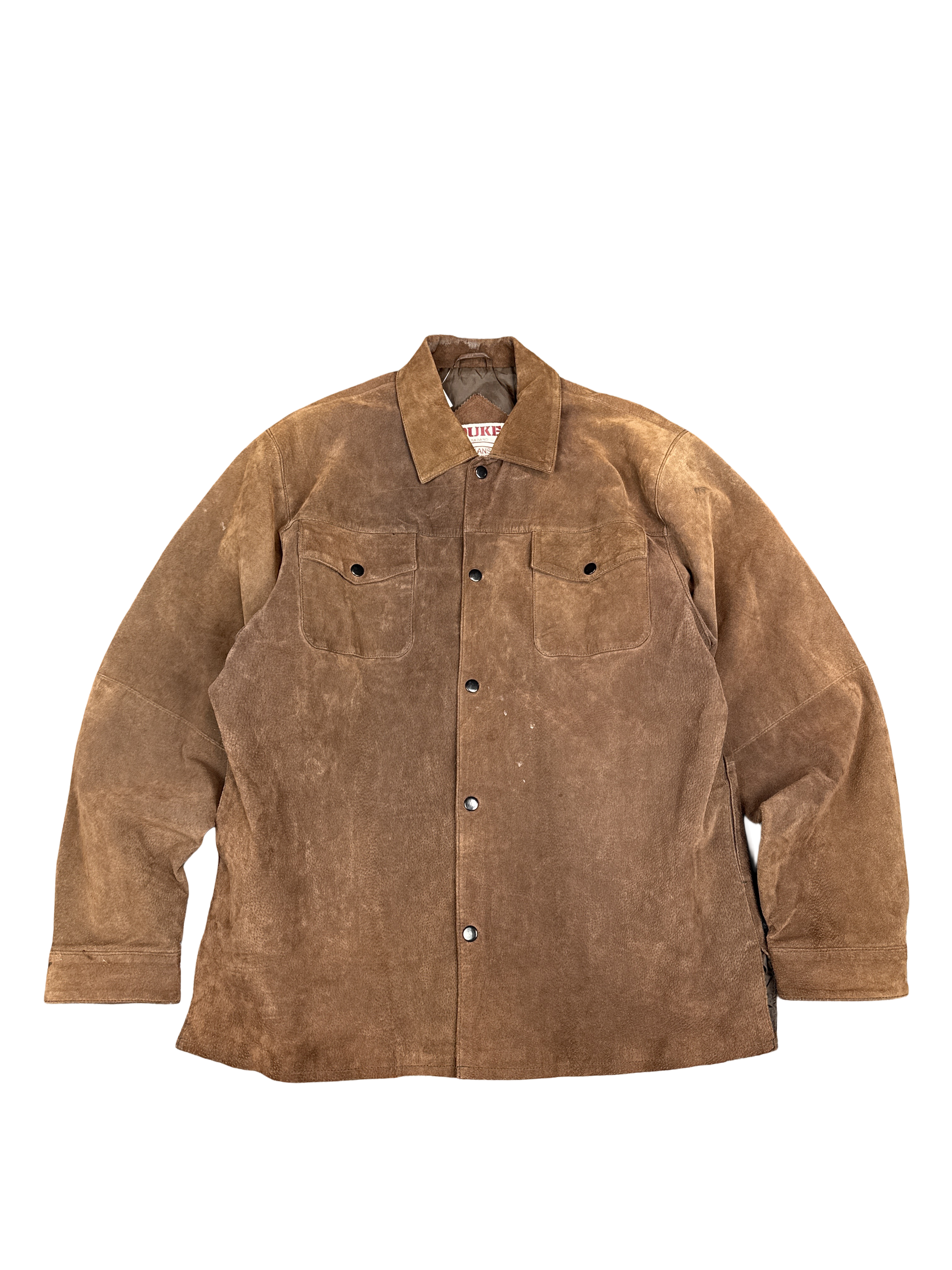 Duke Haband Genuine Leather Suede Jacket (L)