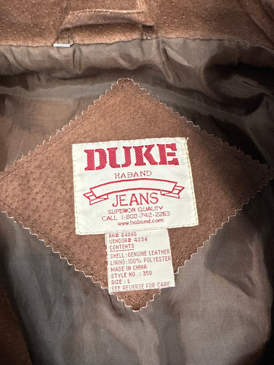 Duke Haband Genuine Leather Suede Jacket (L)
