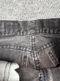 1990s Faded Black Denim Shorts (S)