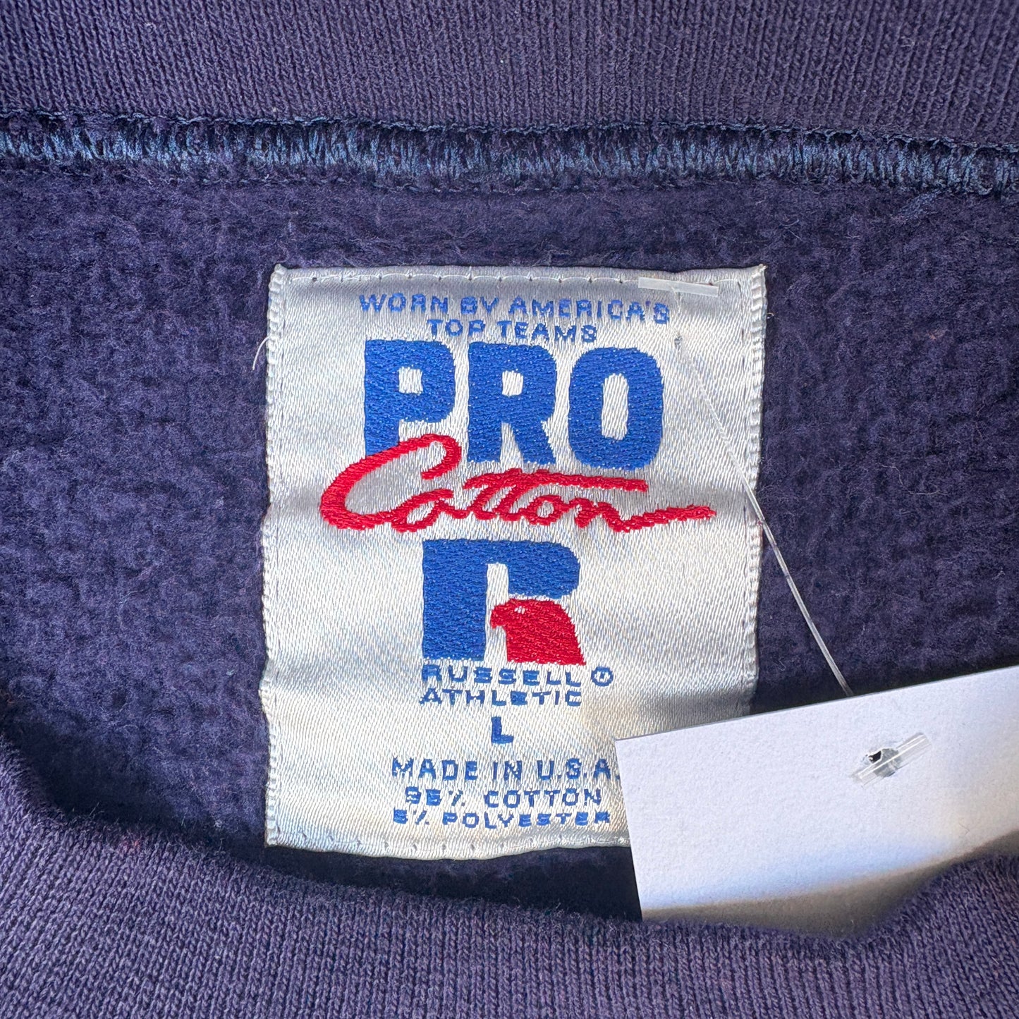 1990s Russell Athletic Purple Crewneck Sweatshirt (L)