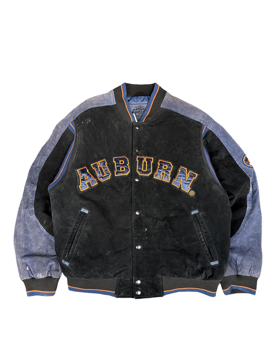 Auburn Tigers Suede Varsity Jacket (L)