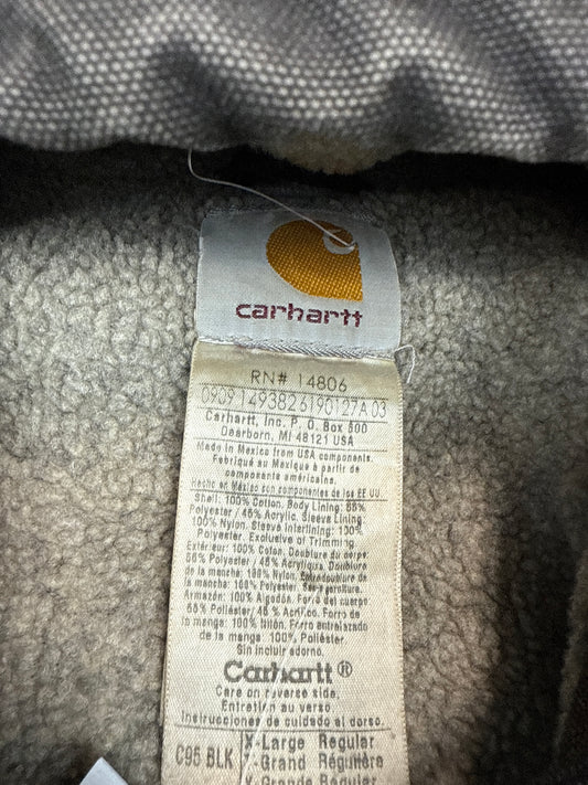 Carhartt Black Duck Hooded Work Jacket (L)