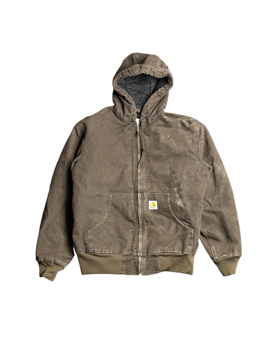 Carhartt Brown Duck Quilted Work Jacket (S)