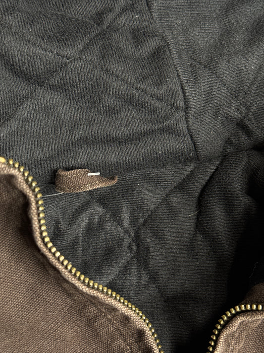 Carhartt Brown Duck Quilted Work Jacket (S)