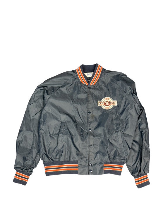 1990s Chalk Line Auburn AU Tigers Satin Bomber Jacket (XL)