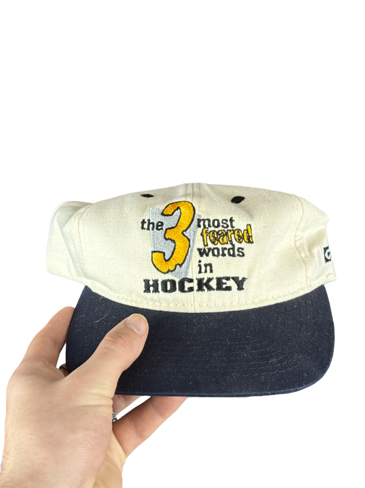 1990s CCM 'Mario Is Back' Hockey Graphic Snapback Hat (One Size)