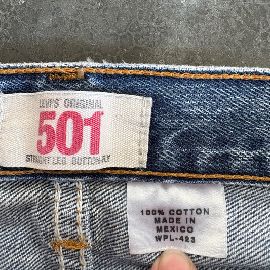 Levi's 501 Straight Leg Button-Fly Jeans (W34 L32)