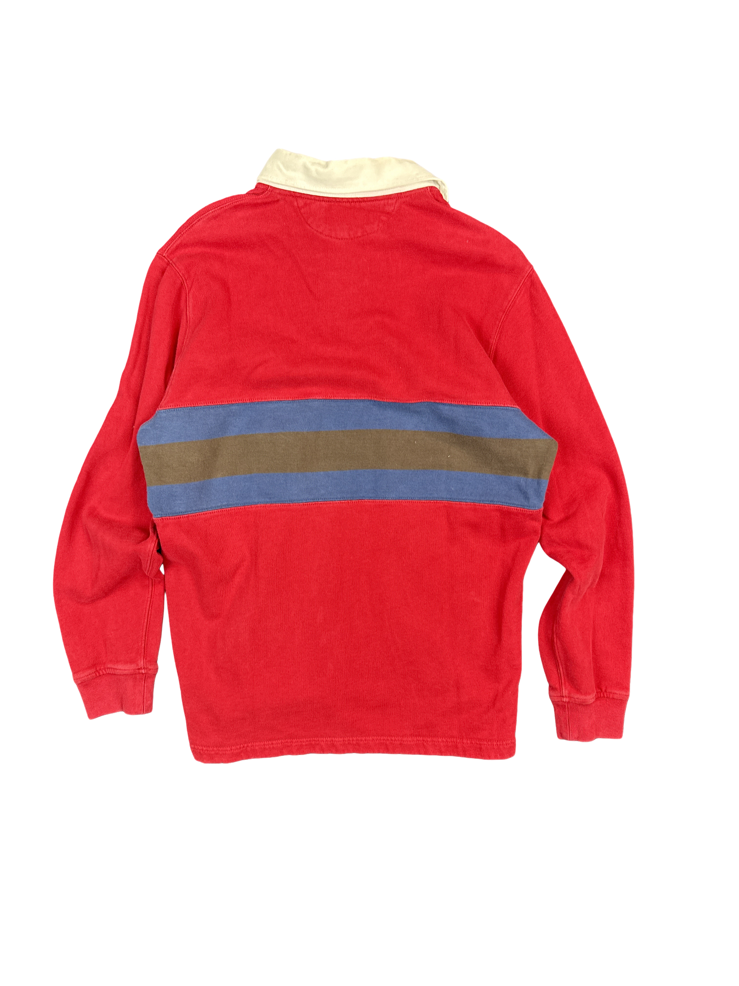 Polo Ralph Lauren Red Stripe Rugby Shirt (M)