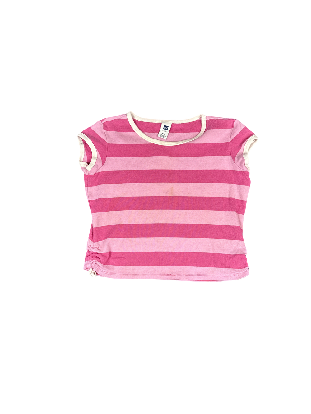 Y2K GAP Pink Striped Cotton Tee (L)