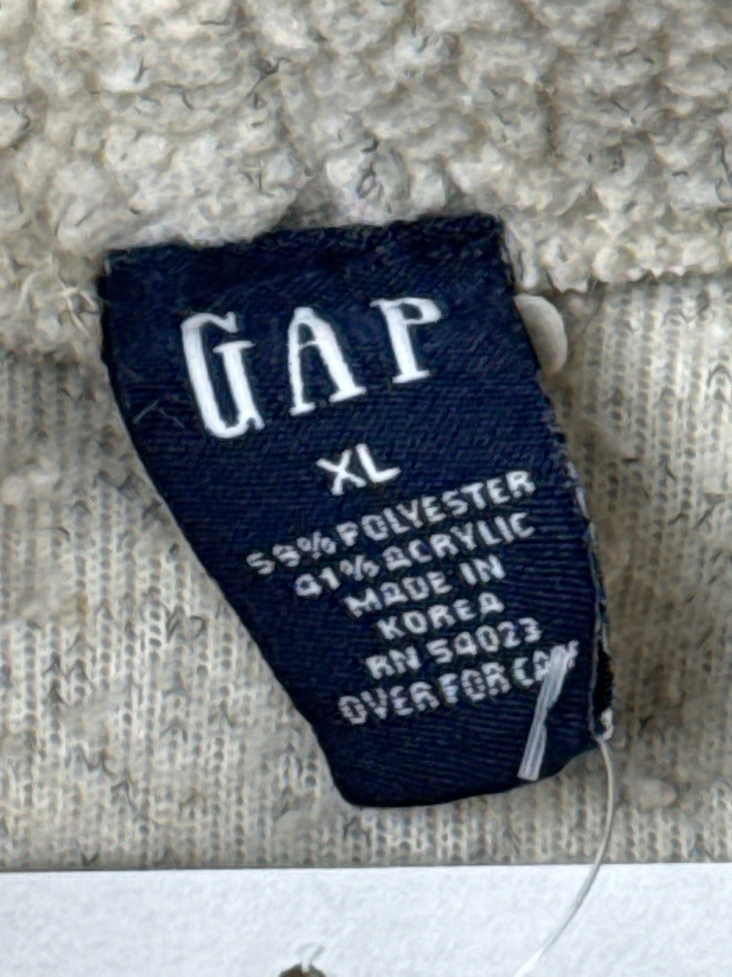 1990s GAP Mock Neck Sherpa Pullover (XL)