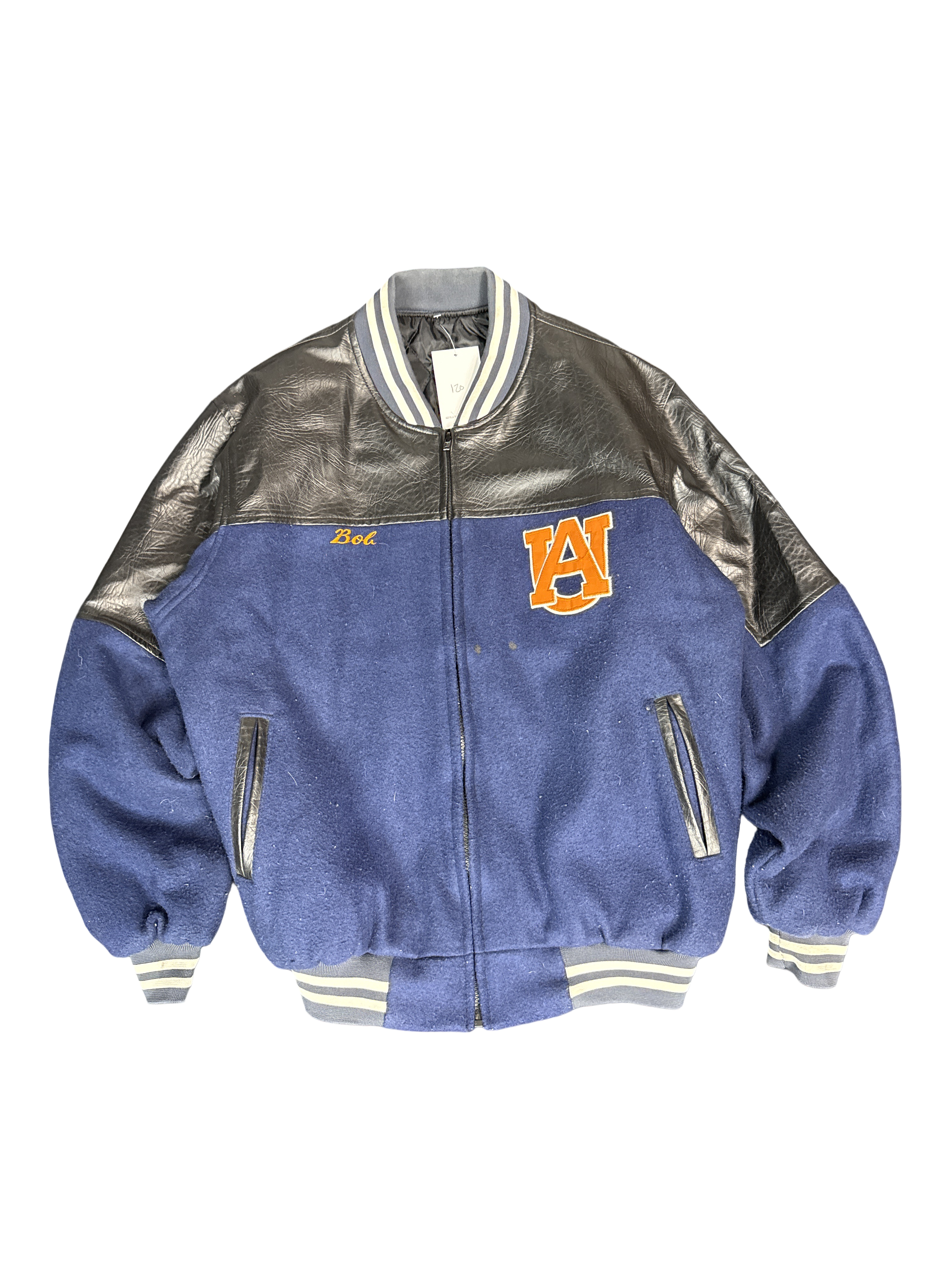 Auburn Tigers Wool & Leather Varsity Jacket (L)