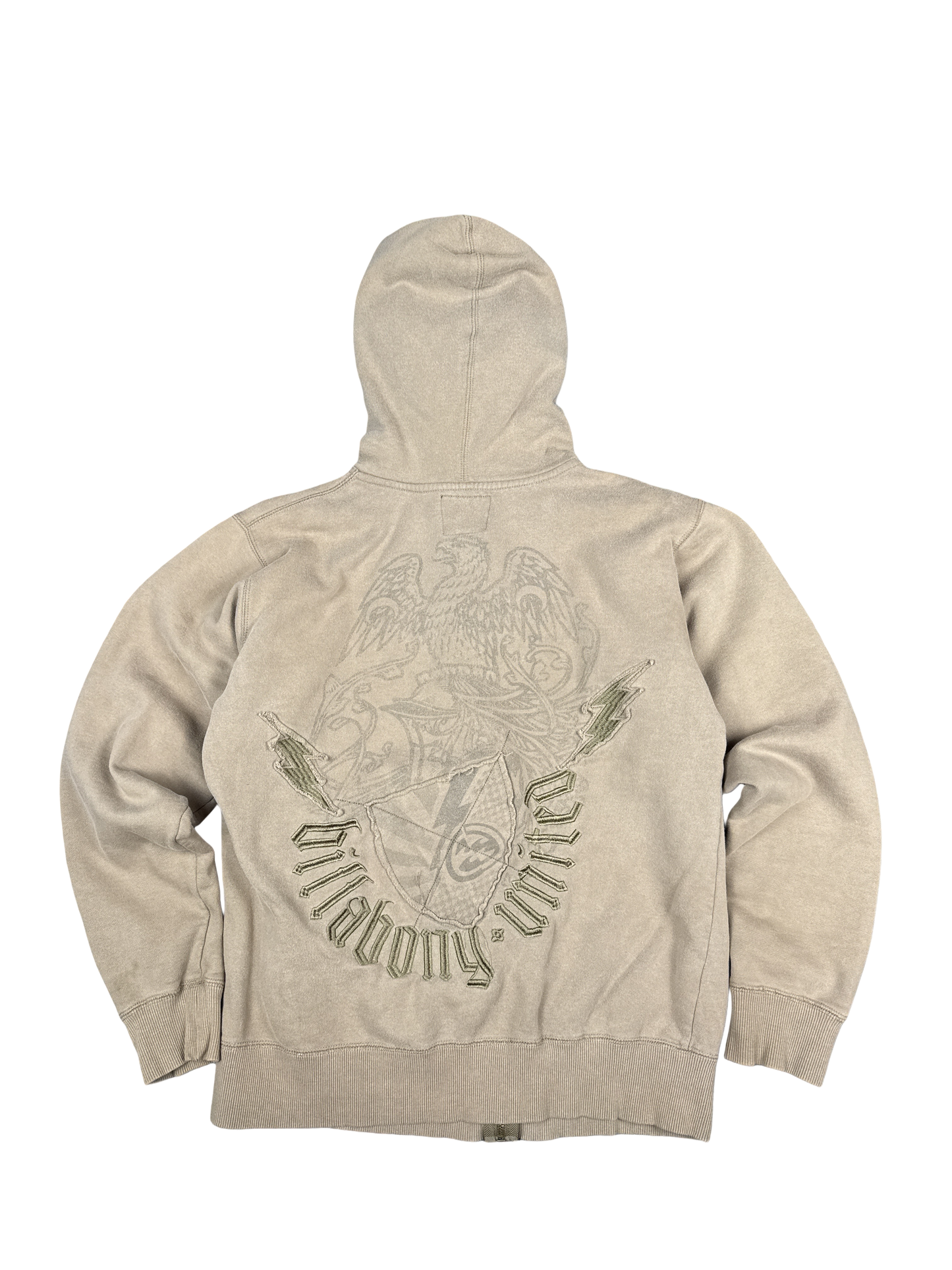 Y2K Billabong United Eagle Zip Hoodie (M)