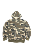Camo Fleece-Lined Zip Hoodie – Faded Glory (XL)