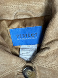 Suede Leather Utility Jacket by Perfect (XS)
