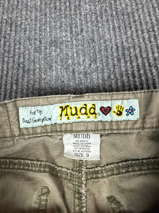Y2K Mudd Cargo Flare Pants (M)