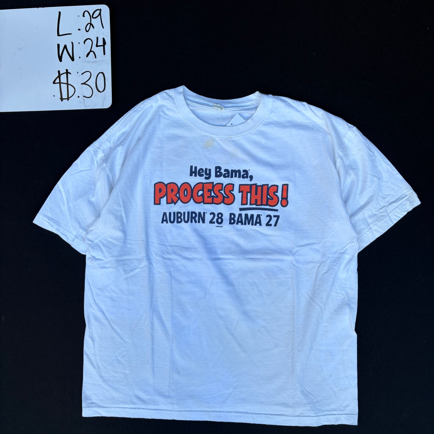 2010 Auburn Iron Bowl Victory Graphic Tee (2XL)