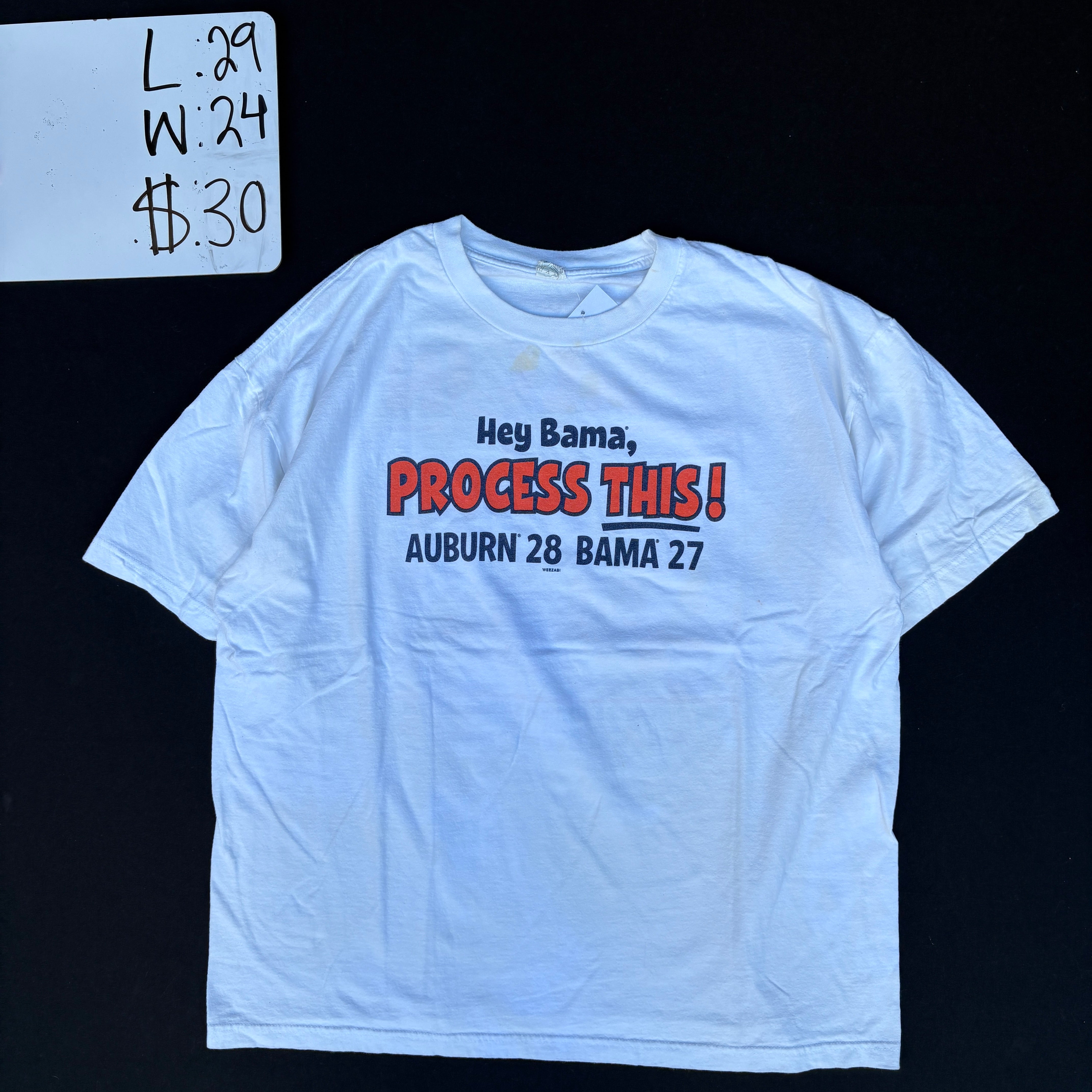 2010 Auburn Iron Bowl Victory Graphic Tee (2XL)