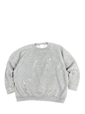 Gray Paint-Splattered Fleece Sweatshirt (2XL)