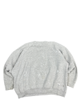Gray Paint-Splattered Fleece Sweatshirt (2XL)
