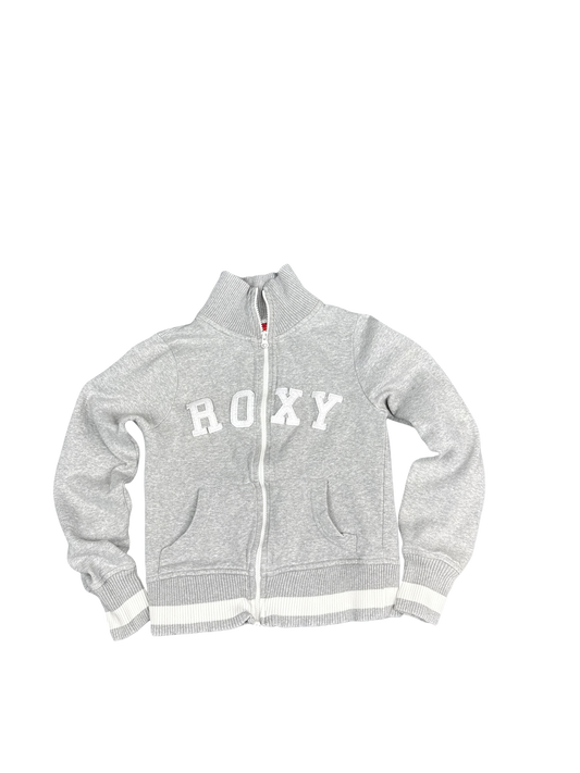 Roxy Gray Zip-Up Sweatshirt (S)