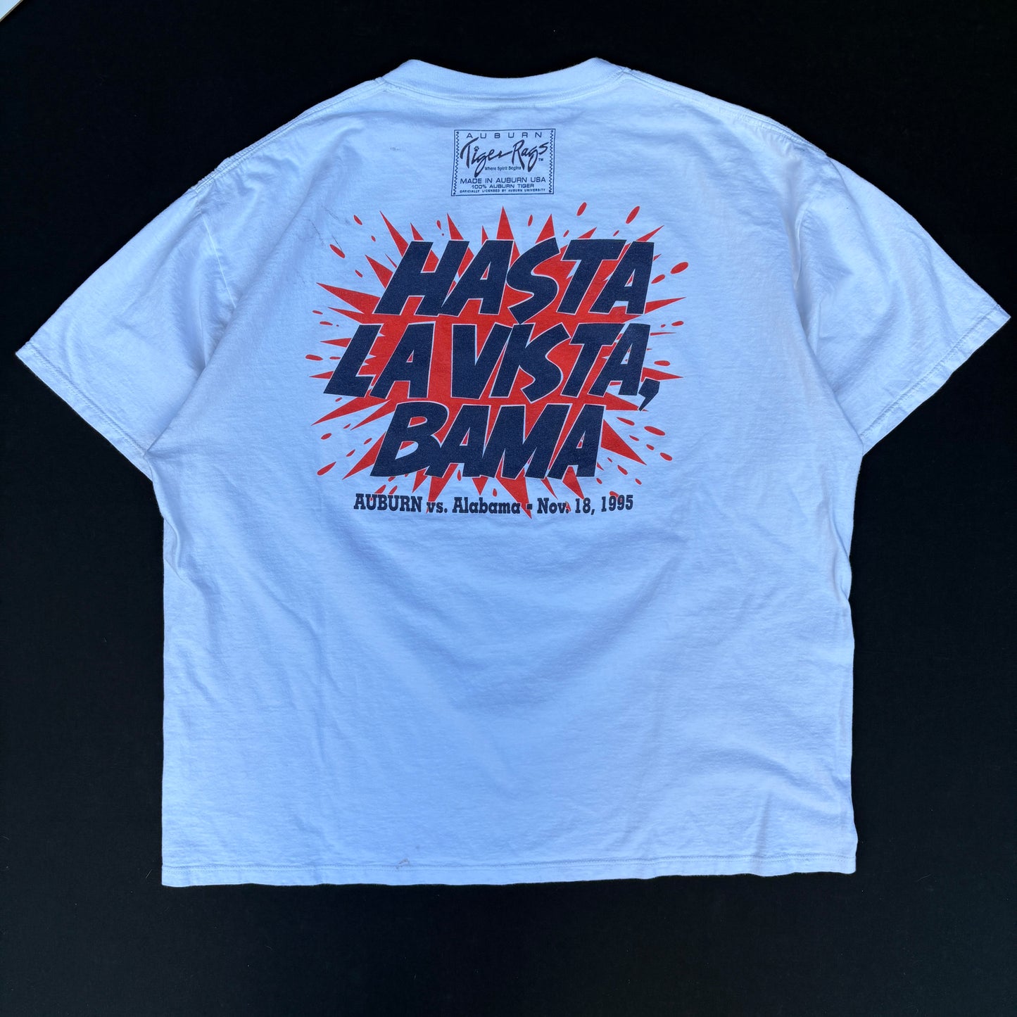 1995 Auburn vs. Alabama 'Terminate the Tide' Graphic Tee (2XL)