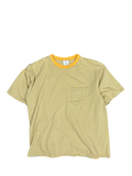 GAP Yellow Striped Pocket Tee (M)
