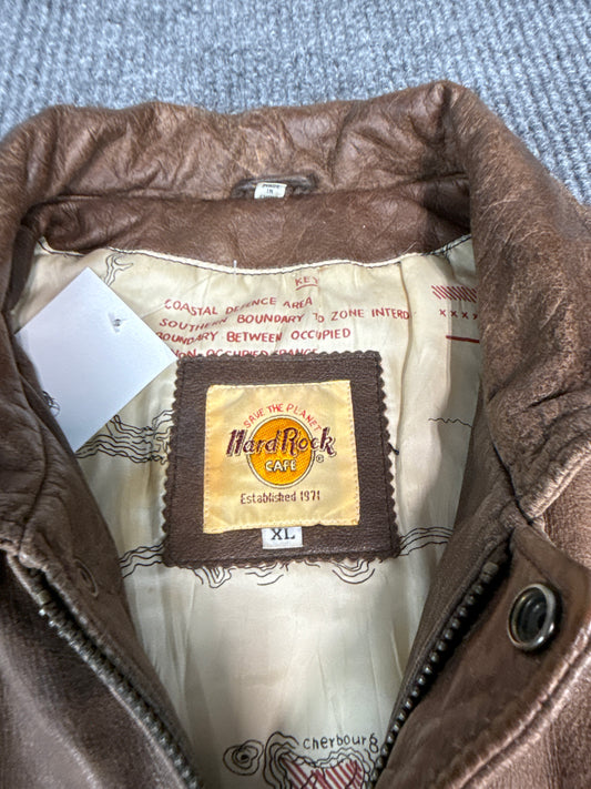 Hard Rock Cafe Orlando Leather Jacket (XL)