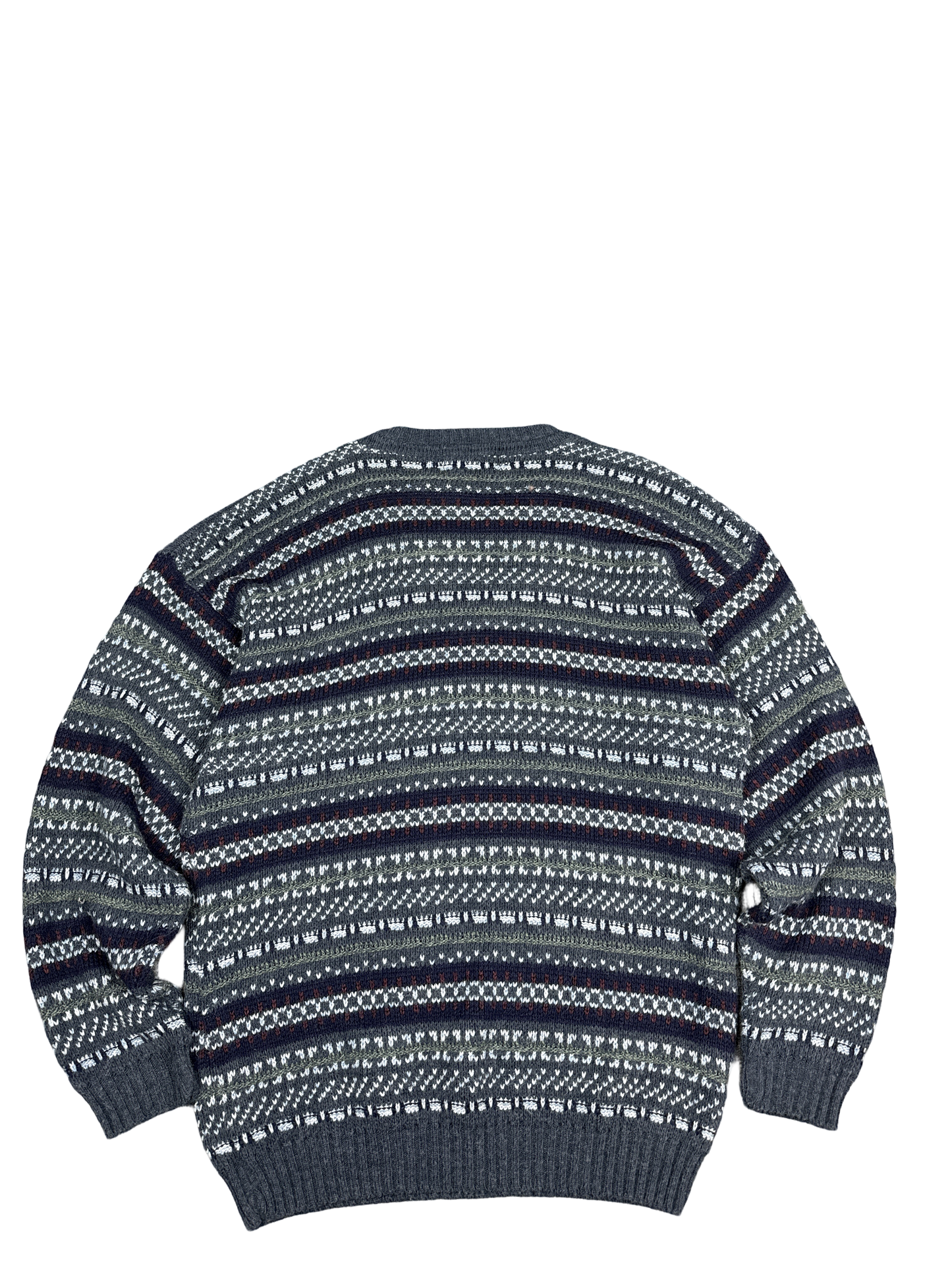David Taylor Fair Isle Knit Pullover Sweater (L)