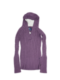 American Eagle Outfitters Cable Knit Hooded Pullover Sweater (M)