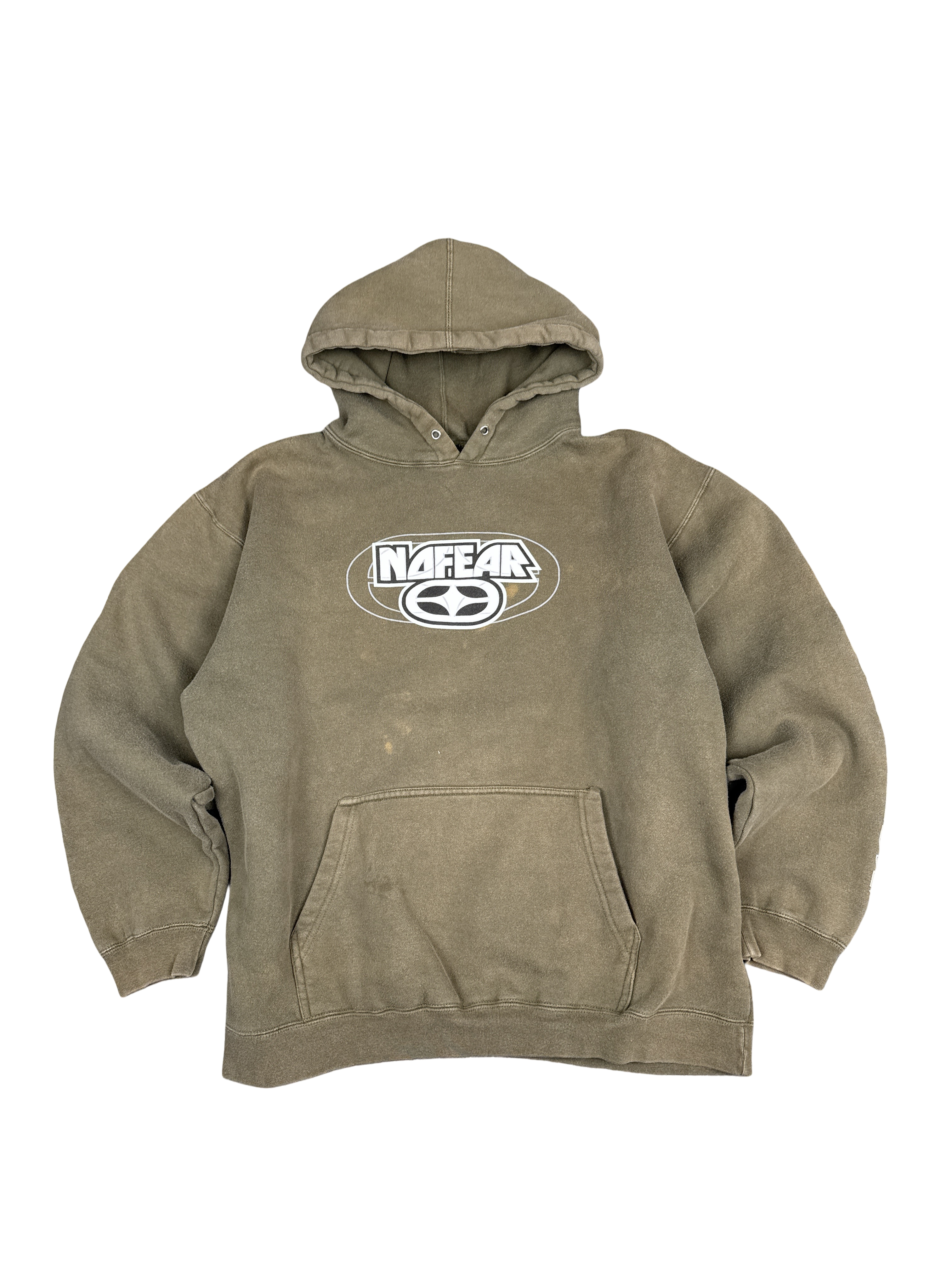 1990s No Fear Logo Hoodie (M)