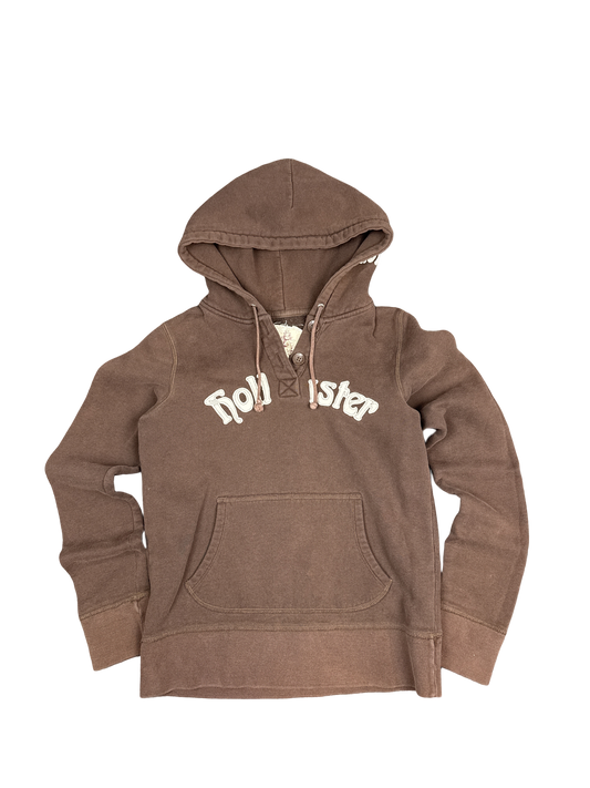 2000s Hollister Brown Pullover Hoodie (M)
