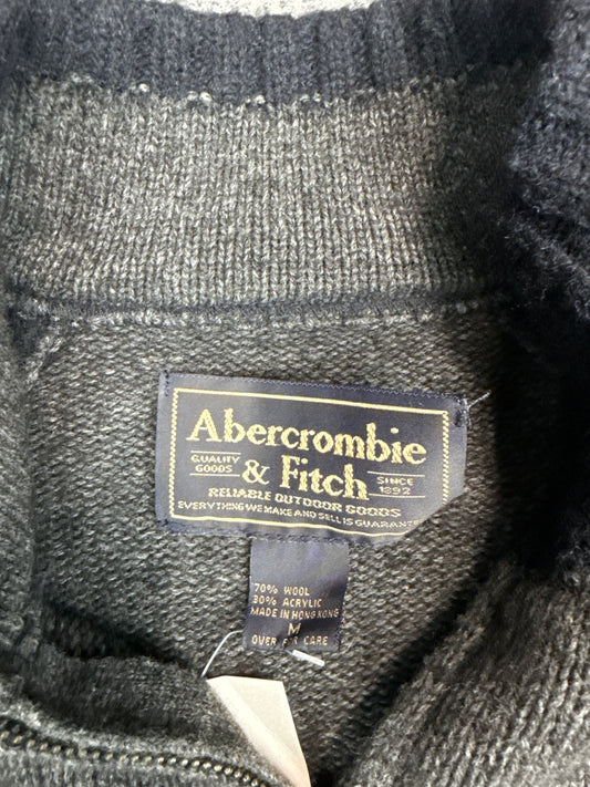 Abercrombie & Fitch Wool Half-Zip Pullover (M)
